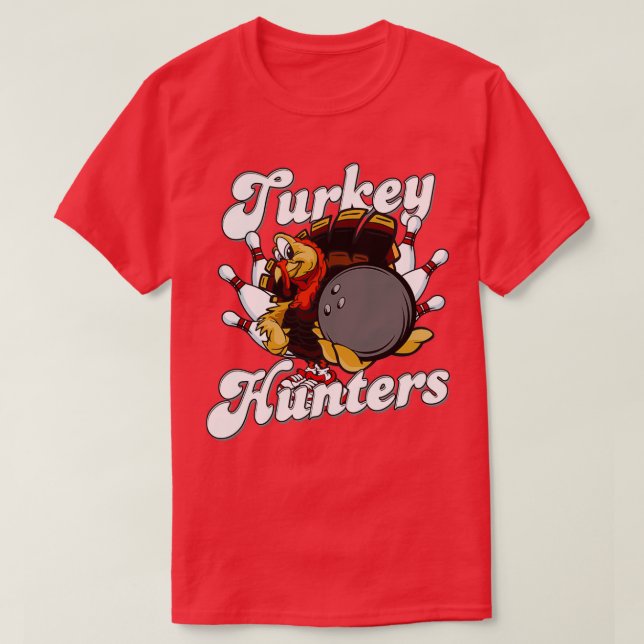 Camiseta Turquía busca divertido boliche en T (Diseño del anverso)