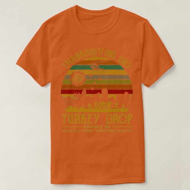 Camiseta Turquía cae en el regalo de Acción de Gracias Turq (Diseño del anverso)