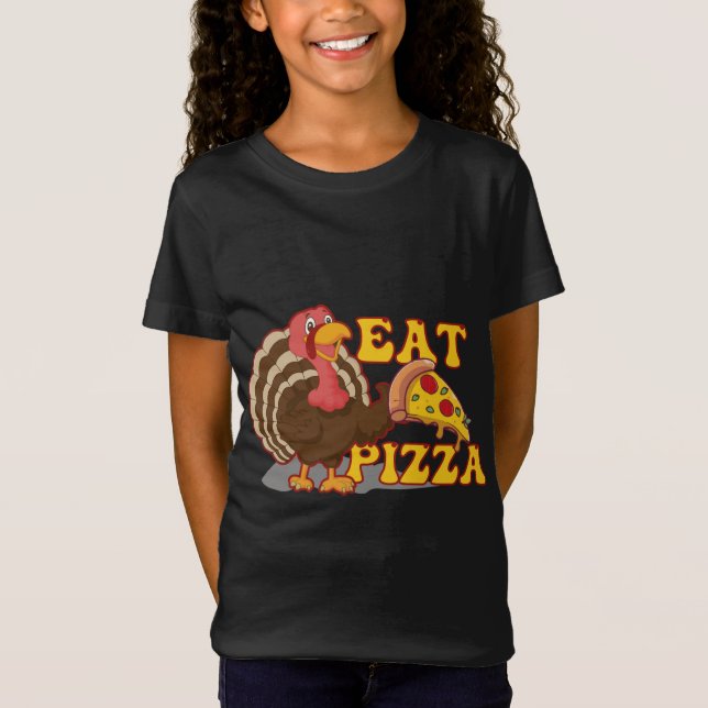 Camiseta Turquía come a los amantes de la pizza gracias Día (Anverso)