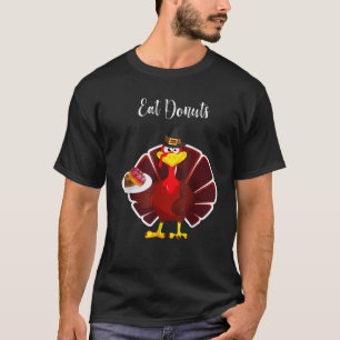 Camiseta Turquía come donuts graciosos Sombrero mexicano Th