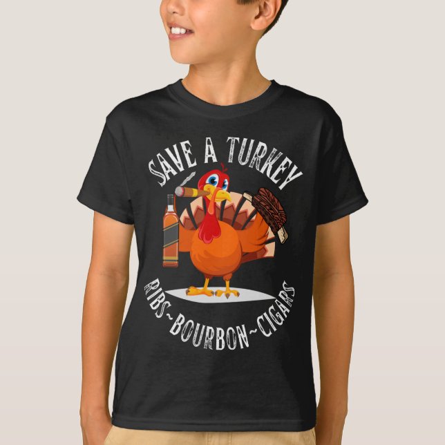 Camiseta Turquía come pizza adulto borbón Whiskey Gracioso  (Anverso)