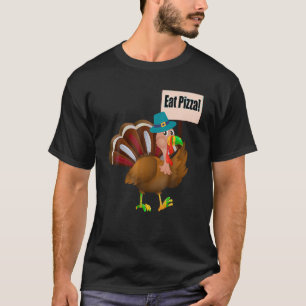 Camiseta Turquía come pizza adulto vegan niños divertidos T