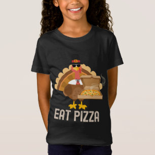 Camiseta Turquía come pizza adulto vegan niños divertidos T