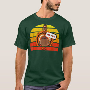 Camiseta Turquía come pizza niños de Acción de Gracias Vint