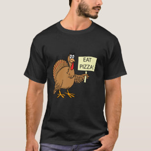 Camiseta Turquía Comen Pizza Niños Adultos Vegan Graciosame