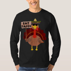 Camiseta Turquía Comer tacos Adultos Vegan Niños Graciosos 