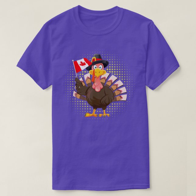 Camiseta Turquía con bandera canadiense Guay Acción de Grac (Diseño del anverso)