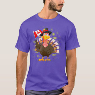 Camiseta Turquía con bandera canadiense Guay Acción de Grac