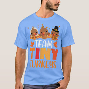 Camiseta Turquia de enfermería de pavos pequeños en equipo