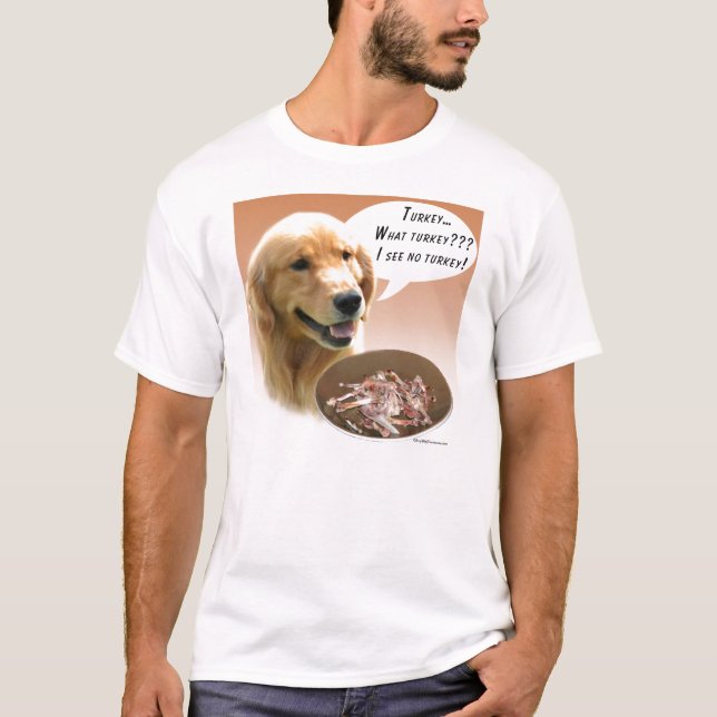 Camiseta Turquía del Golden Retriever (Anverso)