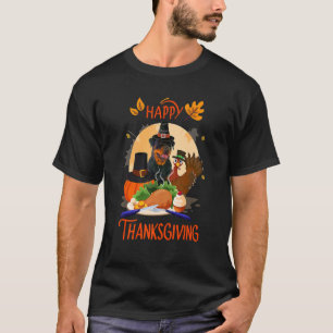 Camiseta Turquia del peregrino del día de gracias feliz de