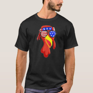Camiseta Turquía enfrenta a patriota norteamericano corrien