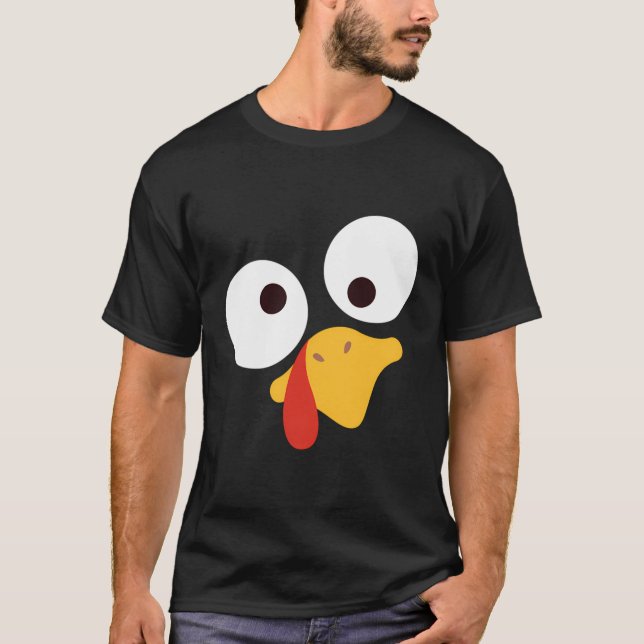Camiseta Turquía enfrenta al peregrino disfraz gracioso gif (Anverso)