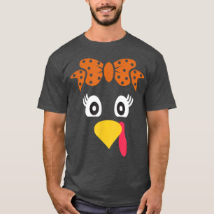 Camiseta Turquía enfrenta Chica retro vestir con traje fami