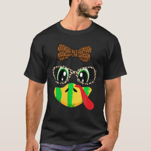 Camiseta Turquía enfrenta pestañas de leopardo de los ojos 