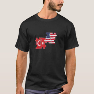 Camiseta Turquía Estados Unidos Bandera Estadounidense Turc