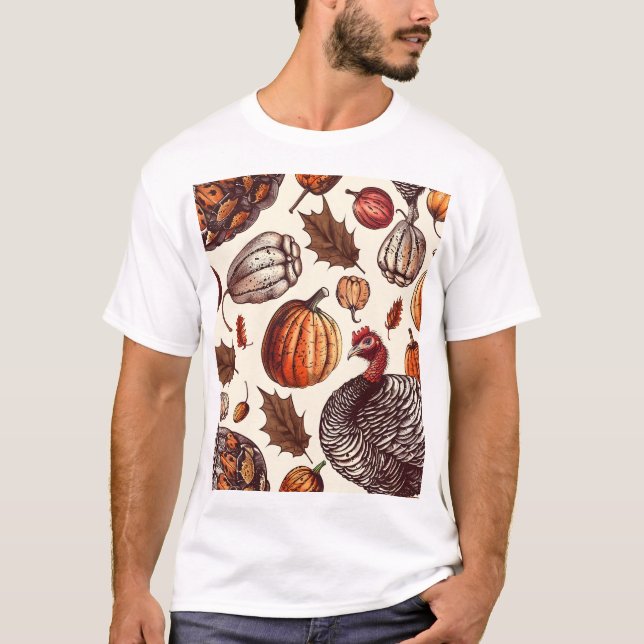 Camiseta Turquía estética y patrón Gourd (Anverso)