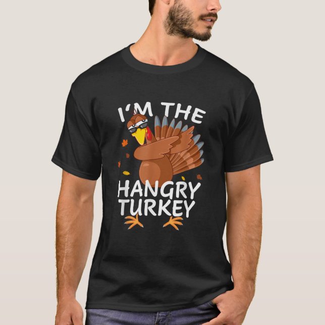 Camiseta Turquia hangry Matanza Cita de Acción de Gracias P (Anverso)