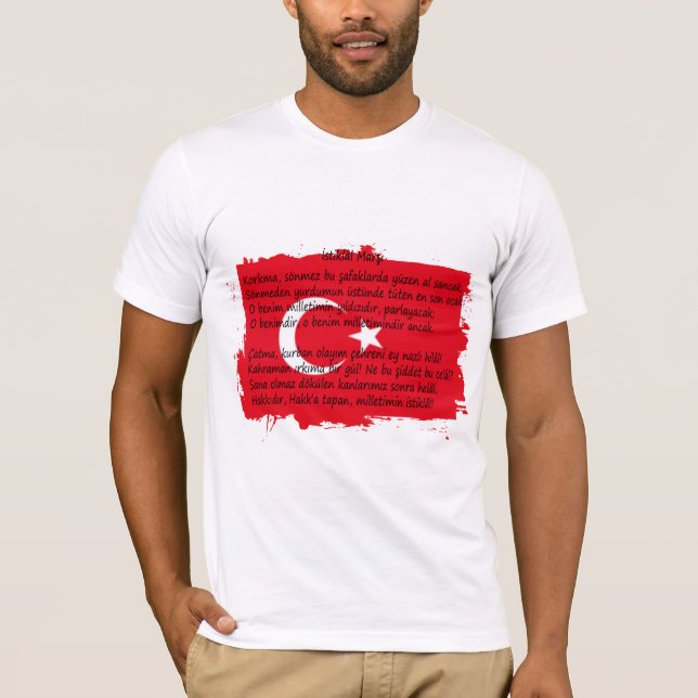 Camiseta Turquía - İstiklâl Marşı (Anverso)