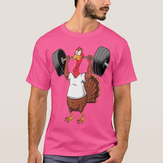 Camiseta Turquía levantamiento mortal gracioso Día de Acció (Anverso)
