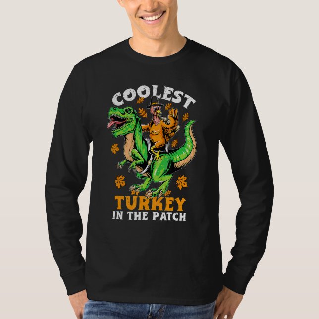 Camiseta Turquía Más Cooler En El Parche Turco Rex Dinosaur (Anverso)