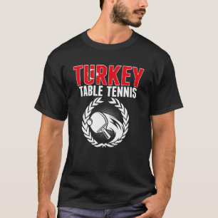 Camiseta Turquía Mesa de ping pong Tenis Turco Ping Team Su