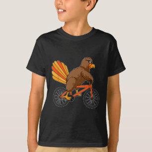 Camiseta Turquía monta en bicicleta el Día de Acción de Gra
