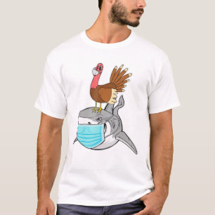Camiseta Turquía monta un animal gracioso de la máscara de