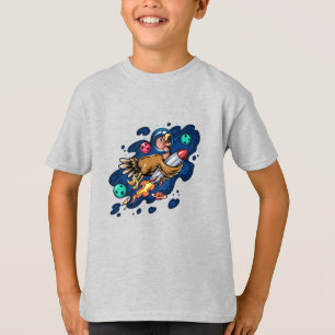 Camiseta Turquía montando un cohete espacial a alta velocid