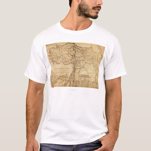 Camiseta Turquía, otomano EmpirePanoramic MapTurkey (Anverso)