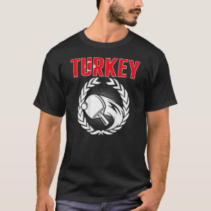 Camiseta Turquía Ping Pong Orgulloso Salón Turco De Tenis