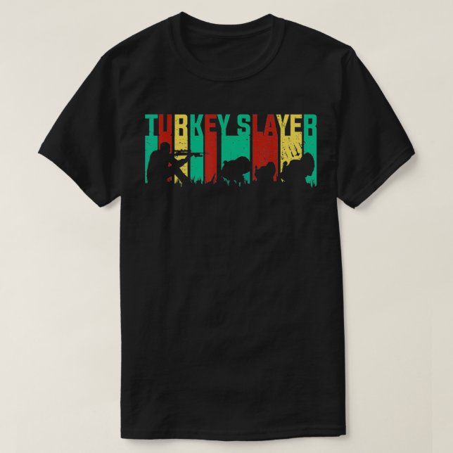 Camiseta Turquía Retro Caza Mar de Caza de Pájaros en Turqu (Diseño del anverso)