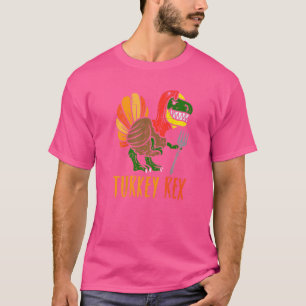 Camiseta Turquía Rex Dinosaur Funny Toddler Boys Gracias