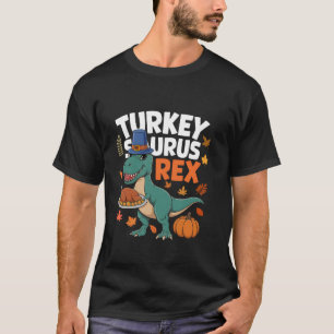 Camiseta Turquía Saurus Rex Dinosaur Pumpkin Funny Thanksgi