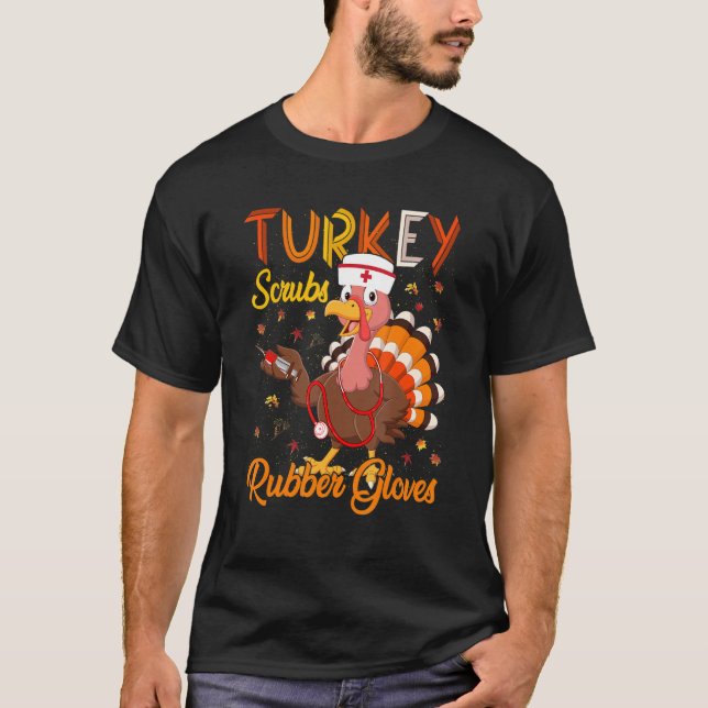 Camiseta Turquía se deshace de guantes de goma Enfermera de (Anverso)