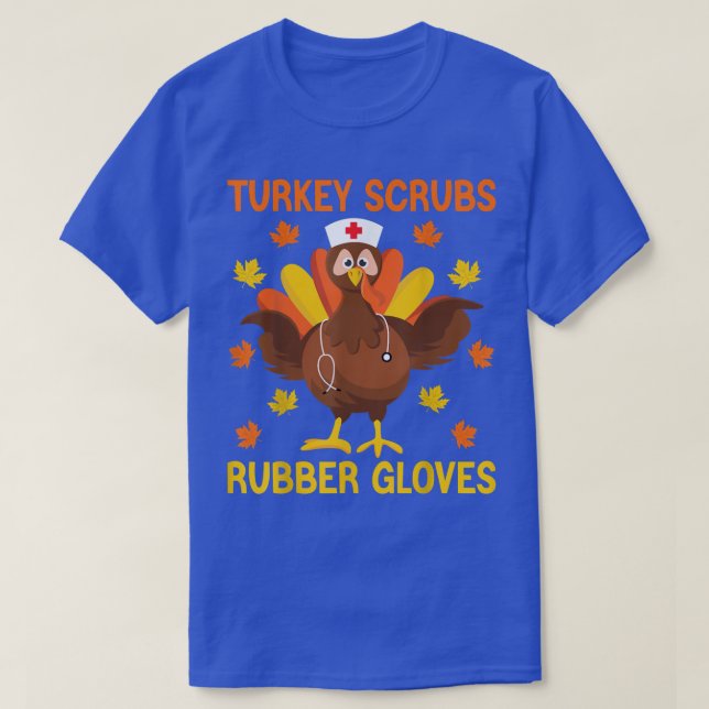 Camiseta Turquía se deshace de guantes de goma Thankding Nu (Diseño del anverso)