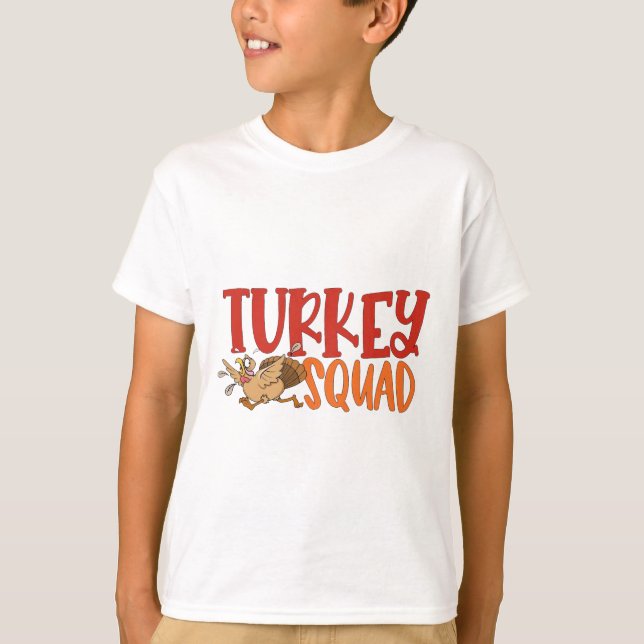 Camiseta Turquía Trot Squad es un divertido juego de acción (Anverso)