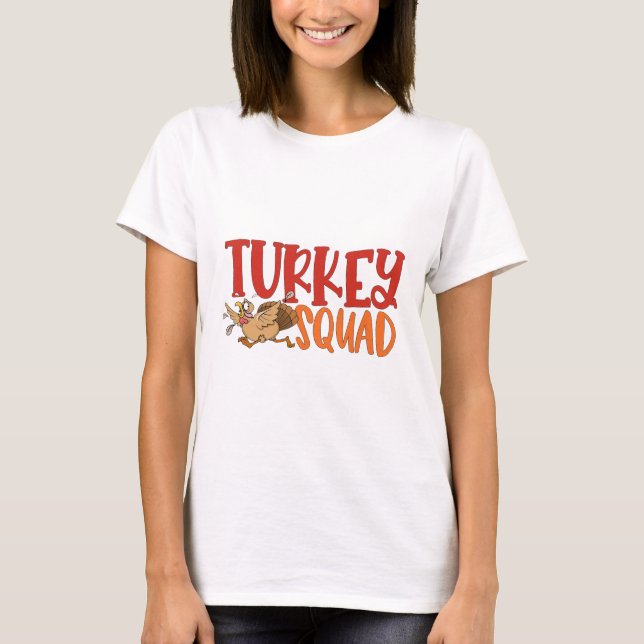Camiseta Turquía Trot Squad es un divertido juego de acción (Anverso)