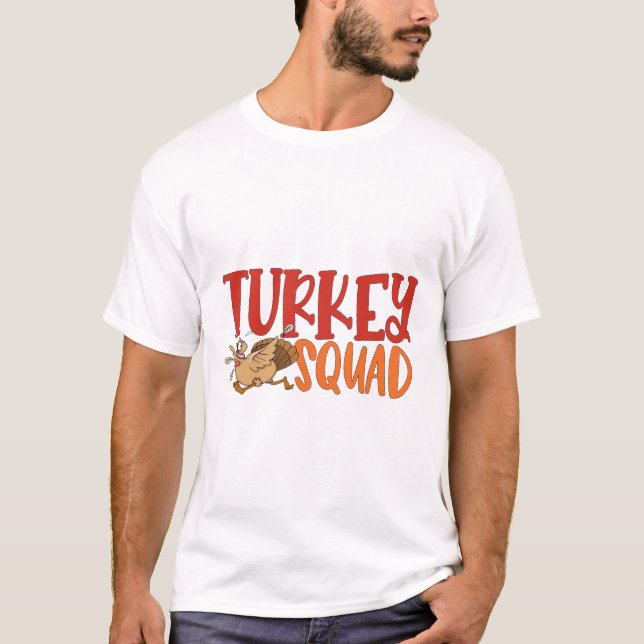 Camiseta Turquía Trot Squad es un divertido juego de acción (Anverso)