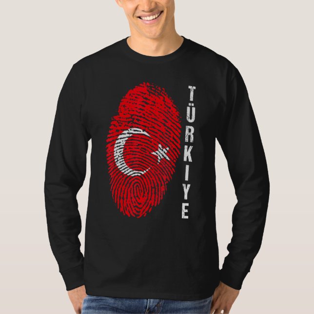 Camiseta Turquía Turkiye Bandera Nacional Marca Bayragi H (Anverso)