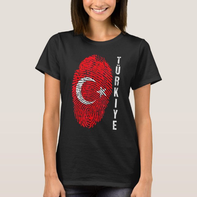 Camiseta Turquía Turkiye Bandera Nacional Marca Bayragi H (Anverso)