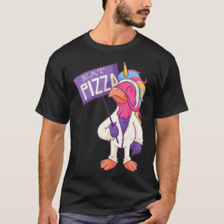 Camiseta Turquía Unicornio Comen Pizza Adultos Vegan Niños 