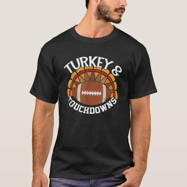 Camiseta Turquía y el fútbol del día de Acción de Gracias (Anverso)