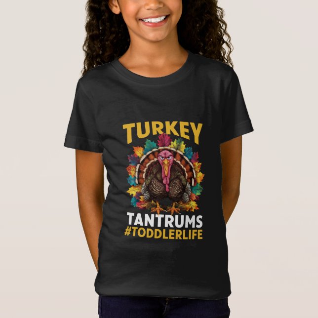 Camiseta Turquía Y Tantrums, Acción De Gracias Por La Vida  (Anverso)