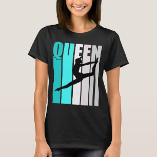 Camiseta Turquoise Dance Queen Birthday Colorful Cute Dance
