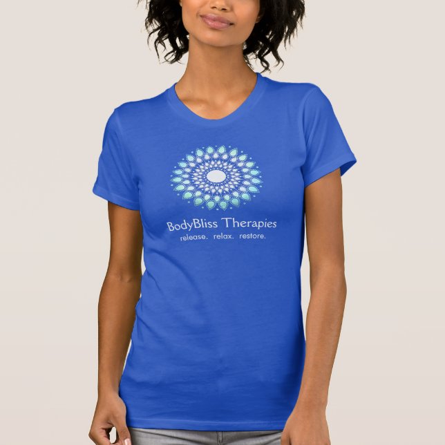 Camiseta Turquoise Lotus Yoga Teacher Health Spa (Anverso)