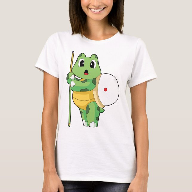 Camiseta Turtle Billiard Queue (Anverso)