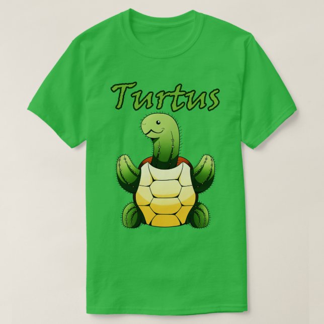 Camiseta Turtle Cactus Gift Gardener Turtle Lover (Diseño del anverso)
