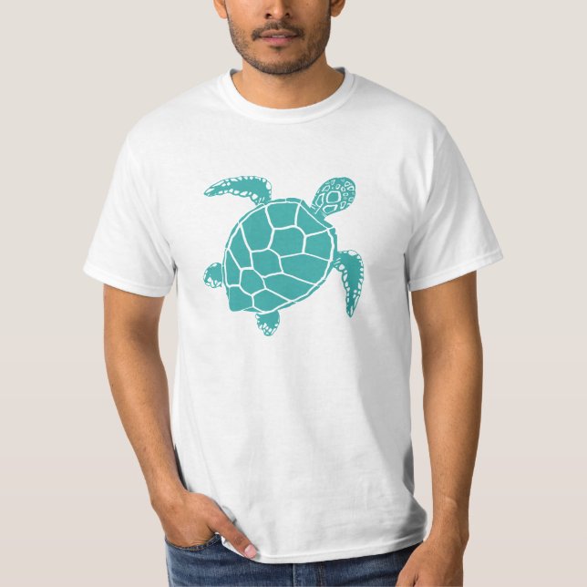 Camiseta Turtle Cute Blue Ocean Animal (Anverso)