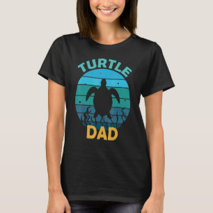 Camiseta Turtle Dad Silhouette Design Fathers Day Animal
